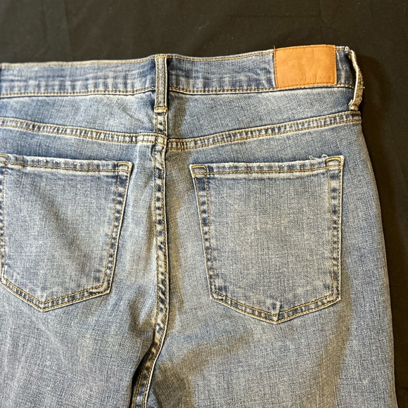 Aeropostale Men's Light Blue Distressed Skinny Jeans - Picture 6 of 9